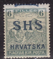 Yugoslavia 1918. Croatia-SHS-ERROR, SHIFTED OVPT, MH(*) - Unused Stamps