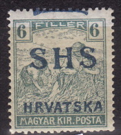 Yugoslavia 1918. Croatia-SHS-ERROR, SHIFTED OVPT, MH(*) - Nuovi