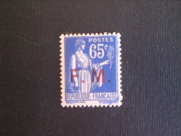 STAMPS FRANCIA 1939 FRANCOBOLLI DI FRANCHIGIA 65 CENT BLUE - Ungebraucht