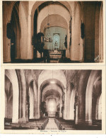 2 CPA 84 PIOLENC  INTERIEUR EGLISE XIIème SIECLE - Piolenc