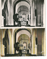 2 CPSM 84 PIOLENC  INTERIEUR EGLISE XIIème SIECLE - Piolenc