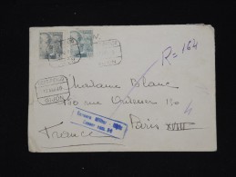 ESPAGNE -Enveloppe En Recommandée De Gijon Pour Paris En 1940 Avec Censure Militaire - à Voir -lot P8364 - Republikeinse Censuur