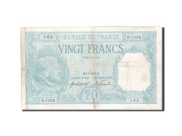 Billet, France, 20 Francs, 20 F 1916-1919 ''Bayard'', 1917, 1917-01-03, TB+ - 20 F 1916-1919 ''Bayard''