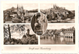 Bamberg - S/w Mehrbildkarte 37 - Bamberg