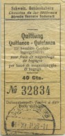 BILLETE DE CHEMINS DE FER FEDERAUX   SUIZA  // 1928 - Europe