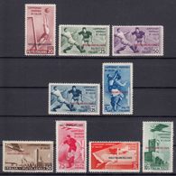 Italy Colonies Aegean Islands Egeo 1934 Calcio Sassone#75-79 + #A34-A37 Mi#137-145 Complete Mint Never Hinged - Ägäis