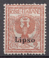 Italy Colonies Aegean Islands Lipso (Lisso) 1912 Mi#3 VI Mint Hinged - Egée (Lipso)