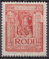 Italy Colonies Aegean Islands Egeo Rhodes (Rodi) 1932 Mi#107 Mint Hinged - Ägäis