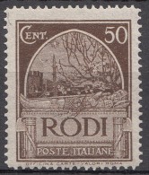 Italy Colonies Aegean Islands Egeo Rhodes (Rodi) 1932 Mi#108 Mint Hinged - Egée