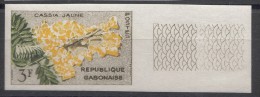 Flowers Gabon 1961, Imperforated Mint Never Hinged - Gabón (1960-...)