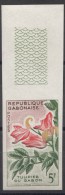 Flowers Gabon 1961, Imperforated Mint Never Hinged - Gabon (1960-...)