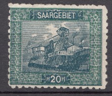 Saar 1921 Mi#55 B Mint Hinged - Nuevos