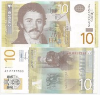 SERBIA 10  DINARA 2013. UNC AD Prefix - Serbie