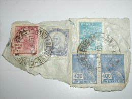 BRESIL   Stamp LOT Sur Papier - Collections, Lots & Séries