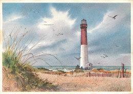 Etats-Unis - Phares - Phare - Illustrateur Edith Berry - New Jersey - Long Beach Island - Barnegat  Light Built 1858 - Altri & Non Classificati