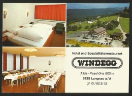 WINDEGG ZH Albis-Passhöhe Langnau Am Albis Werbekarte Ungefalzt - Langnau Am Albis 