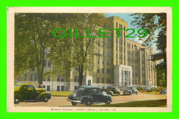 LONDON, ONTARIO - VICTORIA HOSPITAL - PECO - ANIMATED WITH OLD CARS - - London