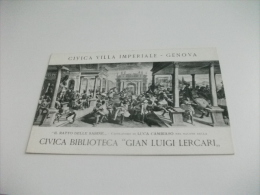 CIVICA BIBLIOTECA GIAN LUIGI LERCARI IL RATTO DELLE SABINE DI LUCA CAMBIASO SALONE  CIVICA VILLA IMPERIALE GENOVA - Libraries