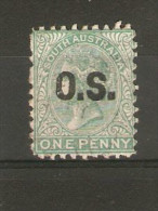 SOUTH AUSTRALIA 1876 1d O.S. Overprint SG 043 Perf 10 LIGHTLY MOUNTED MINT Cat £28 - Nuevos