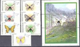 2006. Uzbekistan, Butterflies Of Uzbekistan, 7v + S/s, Mint/** - Uzbekistan