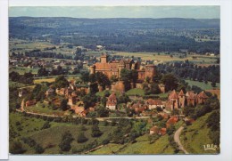 CPSM Bretenoux En Quercy Le Chateau De Castelnau  Vue Du Ciel - Bretenoux