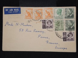 AUSTRALIE - Enveloppe De Burwood Pour Paris En 1952 Par Avion - Aff Plaisant - à Voir P8650 - Cartas & Documentos