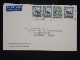 AUSTRALIE - Enveloppe De Sydney Pour Seattle Par Avion - Aff Plaisant - à Voir P8651 - Cartas & Documentos