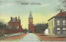 Bourg - Léopold -- L' Eglise  Et  La  Poste.     (2 Scans) - Leopoldsburg