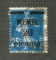 G-12654  Memel 1920- Michel #20 (o) - Offers Welcome! - Memelland 1923