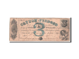 Billet, États-Unis, 3 Dollars, 1862, TB - Mississippi