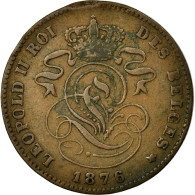 Monnaie, Belgique, Leopold II, 2 Centimes, 1876, TB+, Cuivre, KM:35.1 - 2 Centimes