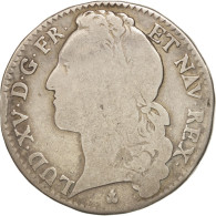 Monnaie, France, Louis XV, 1/2 Écu Au Bandeau, 1/2 ECU, 44 Sols, 1748, Riom - 1715-1774 Louis XV Le Bien-Aimé