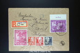 DDR   R-Brief Leipzig To Gent Belgium, Mixed Stamps - Brieven En Documenten