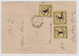 Baden 1867-07-03 Taxierter Brief Nach Dinglingen Mit 3x 1 Kreuzer Landpost - Covers & Documents