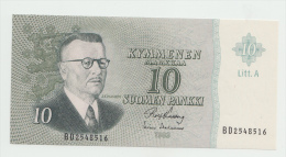 FINLAND 10 MARKKAA 1963 UNC NEUF Pick 104  Litt. A - Finlandia