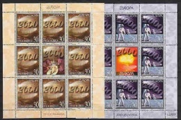 Europa Cept 2000 Yugoslavia 2v Sheetlets ** Mnh (F4126D) Promo - 2000