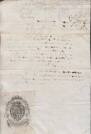 E1190 SPAIN ESPAÑA OLD DOC PROCURADORES LAWYER & NOTARIES 1846 MALAGA - Steuermarken/Dienstmarken