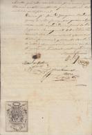 E1194 SPAIN ESPAÑA TIPO II PROCURADORES LAWYER & NOTARIES 1857 SEVILLA - Postage-Revenue Stamps