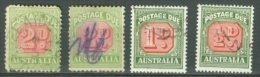 AUSTRALIA - POSTAGE DUE: Collection Of 4 Stamps, O - FREE SHIPPING ABOVE 10 EURO - Impuestos