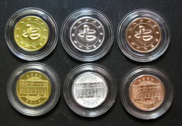 Thailand Comm 3 Coins 2013 Zodiac Year Of Snake - Thaïlande