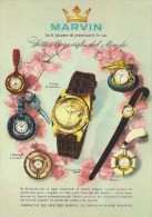 # MARVIN LA CHAUX DE FONDS SUISSE HORLOGERIE 1960s Italy Advert Publicitè Reklame Orologio Montre Uhr Reloj Relojo Watch - Advertisement Watches