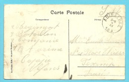 Kaart (Panne) Met Stempel ADINKERKE  Op 1/3/1915 - Not Occupied Zone