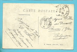 Kaart (Paris / Verzonden Camp D'Auvours) Met Als Aankomst Stempel ROUSBRUGGE-HARINGHE  Op 27/3/1916 - Not Occupied Zone