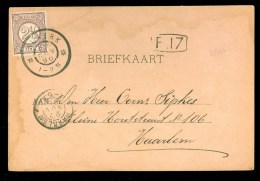 HANDGESCHREVEN BRIEFKAART Uit 1896 NVPH 33 Van NIJKERK Naar HAARLEM ( 9832e) - Lettres & Documents