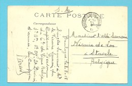 Kaart (Boulogne-sur-mer)  Met Als Aankomst Stempel ROUSBRUGGE-HARINGHE Op 11/5/1915  (jaarblok Enkel 15 !) - Zona Non Occupata