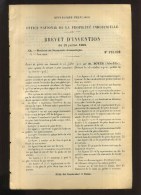 - SERRURE A PÊNE ANNULAIRE . BREVET D´INVENTION DE 1903 . - Ironwork