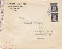 Turquie - Lettre De 1941 ° -oblitération Istanbul - Expédié Vers L'Allemagne - Avec Censure - Lettres & Documents