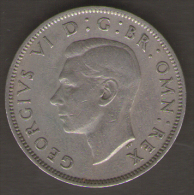 GRAN BRETAGNA TWO SHILLINGS 1949 - J. 1 Florin / 2 Schillings