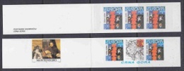 Europa Cept 2000 Montenegro/Serbia Normal Stamp Booklet Strip 3v ** Mnh (23523A) PRIVATE ISSUE - 2000