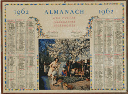 Almanach Des Postes Télégraphes Téléphones 1962 - Ses Débuts De Jardinière - Distribué Dans L´Ain - Groot Formaat: 1961-70